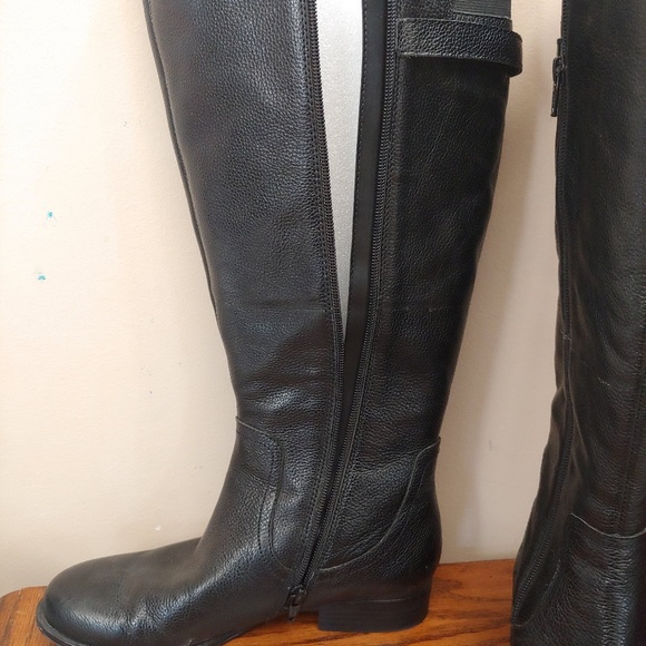 NATURALIZER Knee High 7W Wide Shaft Leather Boots - Picture 5 of 8